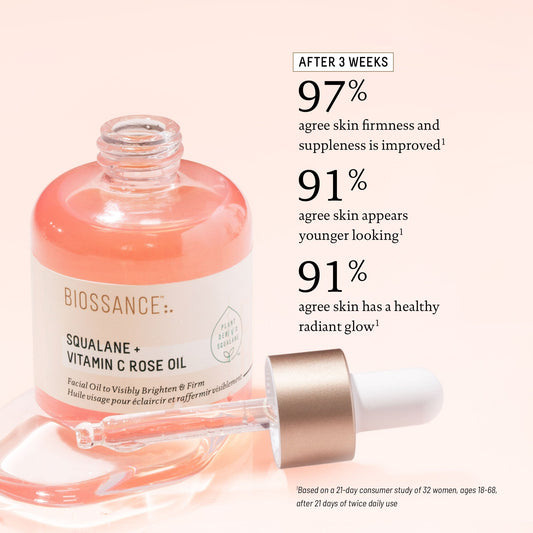 Biossance Rose Oil with Squalane and Vitamin C - PHOTON