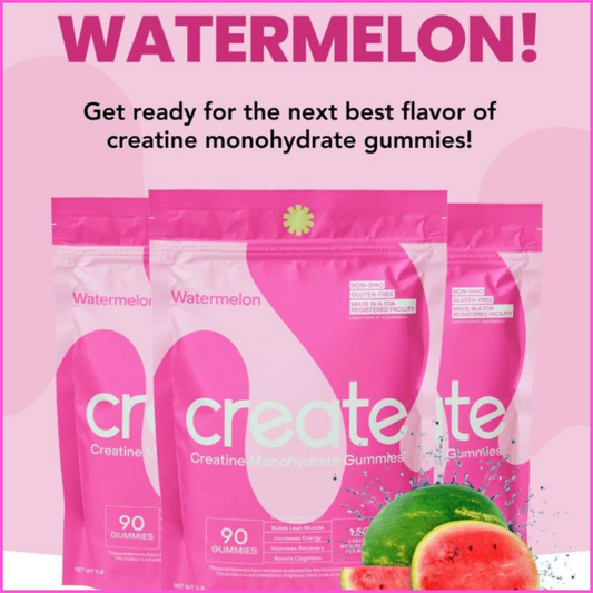 Create Creatine Gummies  Monohydrate Watermelon Flavour