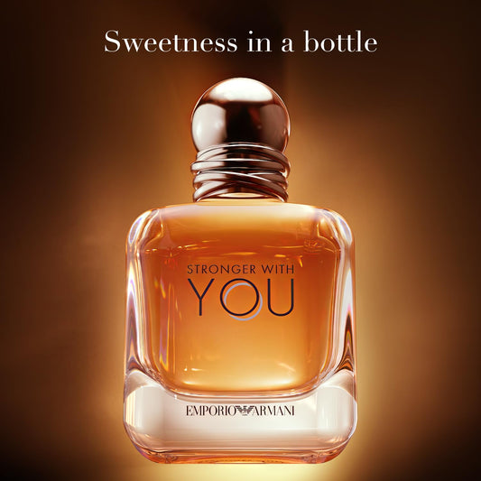 Armani Beauty - Stronger With You - Eau de Toilette - Colonia para Hombre - Fragancia picante cálida - Castaño, lavanda, salvia tierna, notas de vainilla