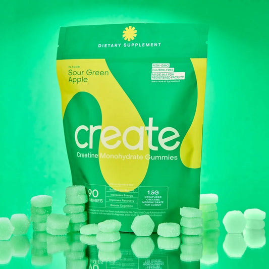 Create Creatine Gummies  Monohydrate Apple Flavour