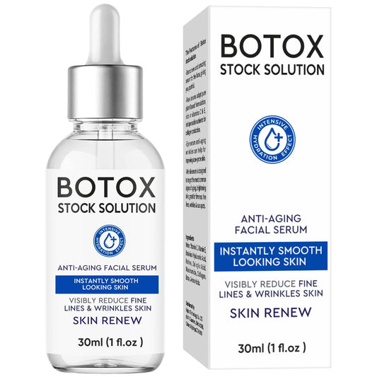 Botox Face Serum, Botox in A Bottle, Botox Stock Solution Facial Serum with Vitamin C & E, Instant Face