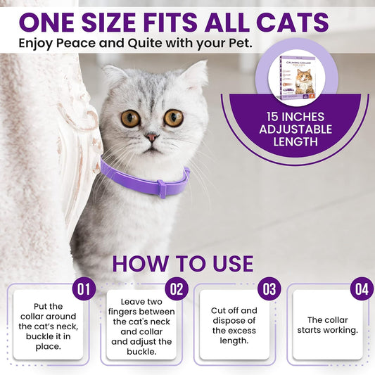 Cat Calming collar 4 pack