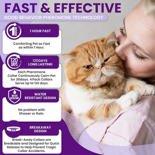 Cat Calming collar 4 pack