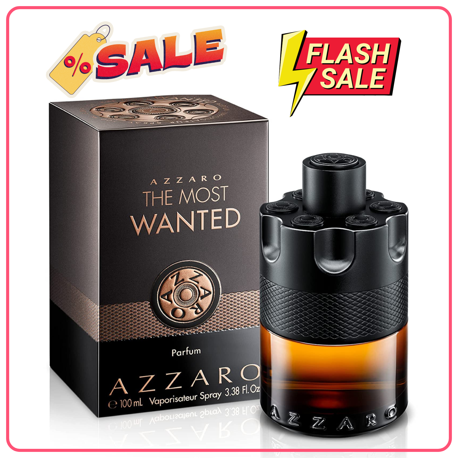 Azzaro The Most Wanted Parfum – Intense Men's Cologne – Spicy & Seductive Fragrance for Date Night – Long-Lasting Wear – Irresistible Luxury Perfumes for Men