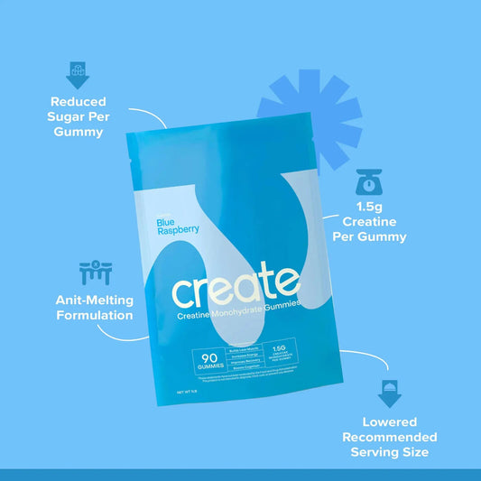 Create Creatine gummies Blue Raspberry | monohydrate gummies