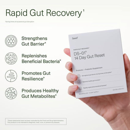 DS-01 14 Day Gut Reset - Prebiotic and Probiotic for Women & Men