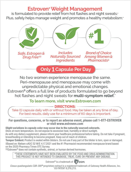 Estroven Weight Management for Menopause Relief