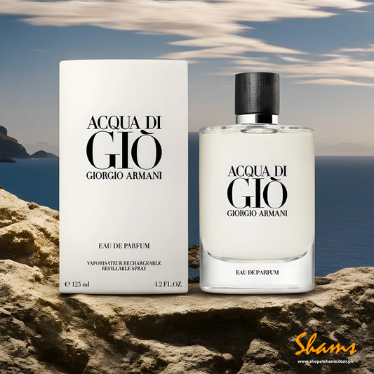 GIORGIO ARMANI Acqua Di Gio for Men 4.2 oz Parfum Refillable  Rechargeable Spray