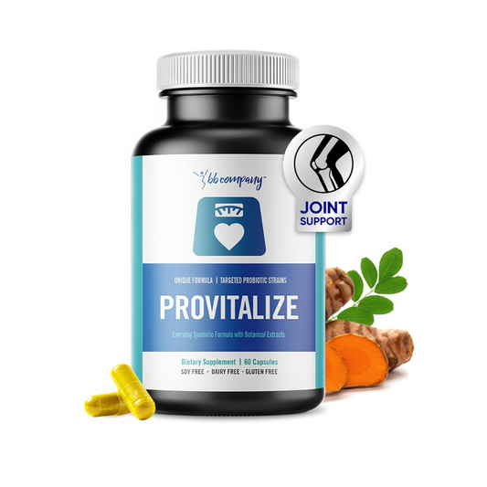 BB Company Provitalize | Probiotics for Women, Menopause | Joint Support, Sexy Midsection Curves, Digestive Health, Menopause Bloat | Turmeric Curcumin Moringa | Packaging Vary | 60 Ct