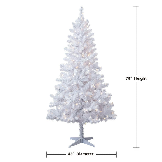 Christmas Tree artificial 6.5 feet with 250 color changing lights with stand