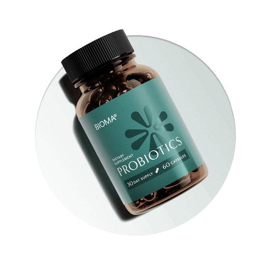 BIOMA Probiotics. Digestive Health – Gut Support Supplement for Men & Women with Xylooligosaccharides, Tributyrin & Bifidobacterium – Vegan, Gluten-Free, 60 Delayed-Release Capsules (30-Day Supply)