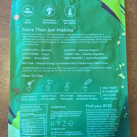 Mushroom Matcha by RYZE pack of 3 - PHOTON