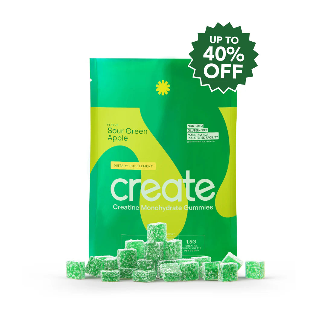 Create Creatine Gummies  Monohydrate Apple Flavour