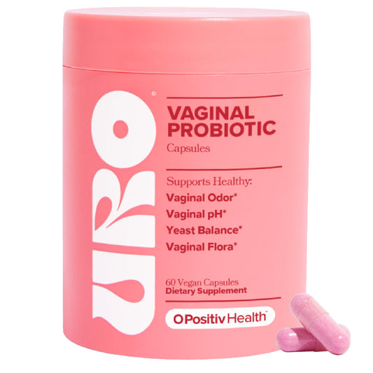 URO Vaginal Probiotics for Women pH Balance with Prebiotics & Lactobacillus Probiotic Blend - Women's Vaginal Health Supplement - Promote Healthy Vaginal Odor & Vaginal Flora, 60 Count (Pack of 1